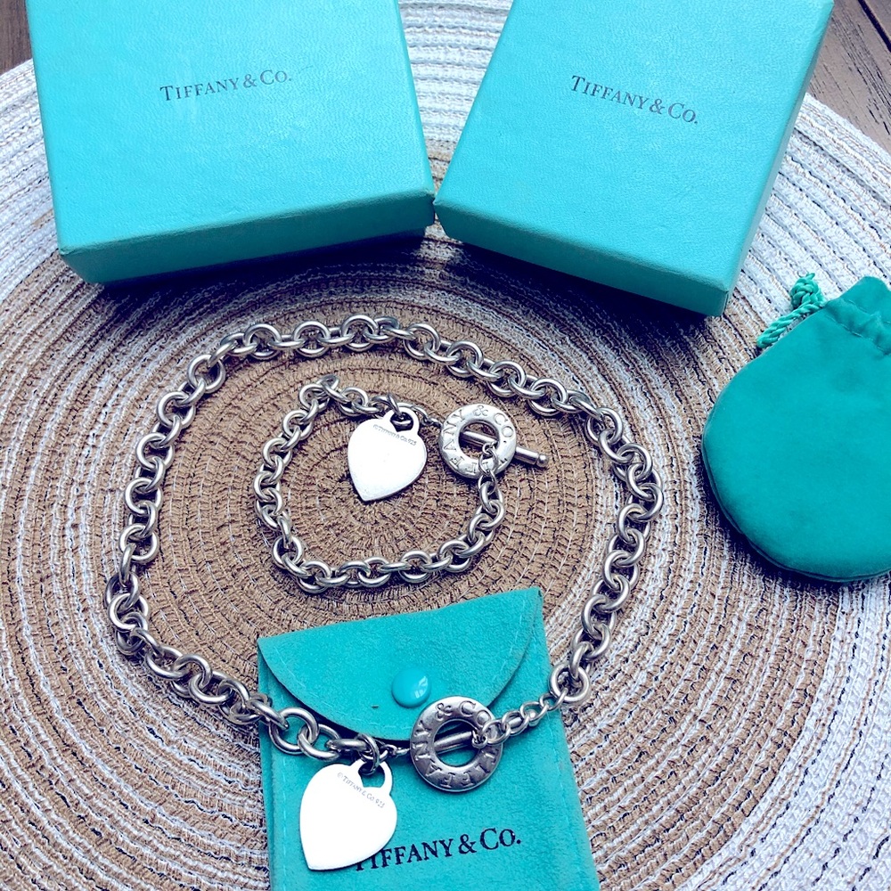 Tiffany and Co. necklace and bracelet